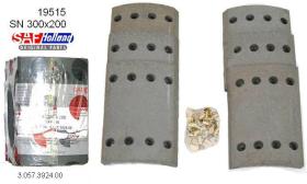 SAF 03057392400 - KIT CINTA FRENO SNF 300X200(POR EJE