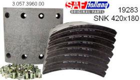 SAF 03057396000 - KIT CINTA FRENO SNK 420X180(POR EJE