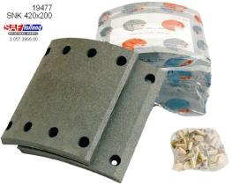 SAF 03057396600 - KIT CINTA FRENO SNK420X200(POR EJE)