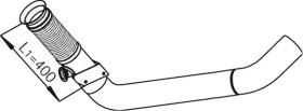 DINEX 28136 - FRONT PIPE IVECO/MAGIRUS 41296198