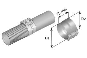 DINEX 99328 - SILENCIOSO FLEX CLAMP INOX  127/13
