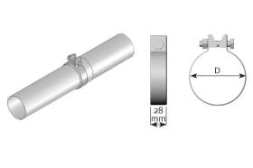 DINEX 99600 - ABRAZADERA PARA FLEXIBLE 100